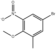 4-溴-2-甲基-6-硝基苯甲醚 结构式