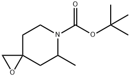 tert-butyl 5-Methyl-1-oxa-6-azaspiro[2.5]octane-6-carboxylate Structure