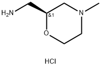 (2S)-4-甲基-2-吗啉甲胺双盐酸盐, 137524-88-0, 结构式