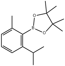2-(2-异丙基-6-甲基苯基)-4,4,5,5-四甲基-1,3,2-二噁硼烷, 1375301-93-1, 结构式