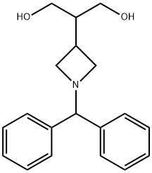 2-(1-BENZHYDRYLAZETIDIN-3-YL)PROPANE-1,3-DIOL 结构式