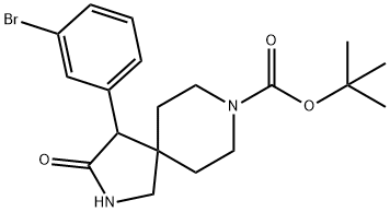 tert-butyl 4-(3-broMophenyl)-3-oxo-2,8-diazaspiro[4.5]decane-8-carboxylate|