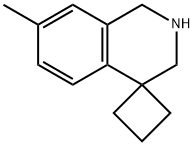 7'-Methyl-2',3'-dihydro-1'H-spiro[cyclobutane-1,4'-isoquinoline] 结构式