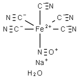 Sodium nitroprusside dihydrate Structure