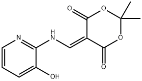 ISOPROPYLIDENE N-(3-HYDROXY-2-PYRIDYL)AMINOMETHYLENEMALONATE, 137557-18-7, 结构式