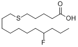 14(R,S)-FLUORO-6-THIAHEPTADECANOIC ACID Struktur