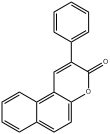 3-phenyl-5,6-benzocoumarin Structure