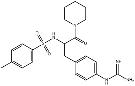 N(alpha)-(4-toluenesulfonyl)-4-guanidinophenylalanylpiperidine Structure