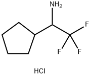 1-cyclopentyl-2,2,2-trifluoroethan-1-amine hydrochloride Structure