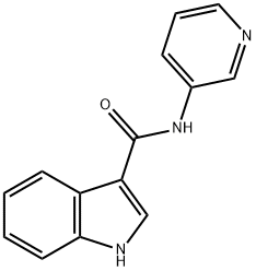 1H-indole-3-carboxylic acid pyridin-3-ylamide Struktur