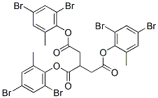 tris(3,5-dibromosalicyl) tricarballylate Structure