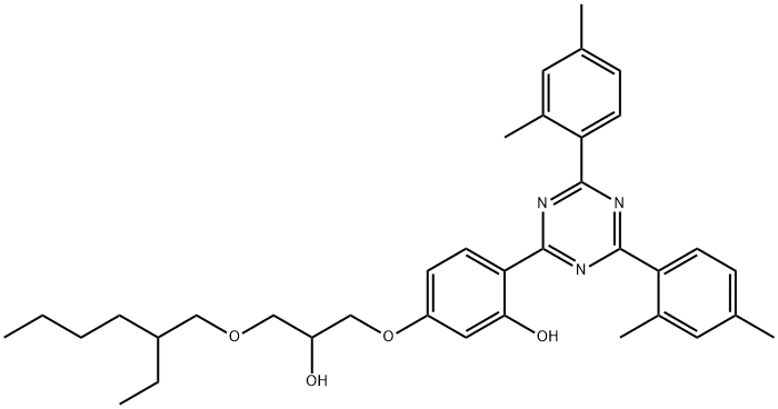 Phenol, 2-4,6-bis(2,4-dimethylphenyl)-1,3,5-triazin-2-yl-5-3-(2-ethylhexyl)oxy-2-hydroxypropoxy-|2-[2-羟基-4-[3-(2-乙基己氧基)-2-羟基丙氧基]苯基]-4,6-双(2,4-二甲基苯基)-1,3,5-三嗪