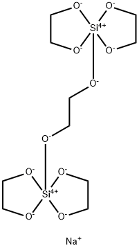 DISODIUM [MU-(1,2-ETHANEDIOLATO-O:O')]TETRAKIS(1,2-ETHANEDIOLATO-O,O')DISILICATE Structure