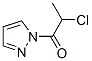 1H-Pyrazole, 1-(2-chloro-1-oxopropyl)- (9CI) Structure