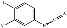 3-氯-4-氟苯基异硫氰酸酯 结构式