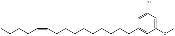 5-Methoxy-3-[(Z)-10-pentadecen-1-yl]phenol, 137786-94-8, 结构式