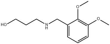 3-(2,3-DIMETHOXY-BENZYLAMINO)-PROPAN-1-OL 化学構造式