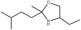 4-乙基-2-甲基-2-(3-甲基丁基)噁唑烷,137796-06-6,结构式