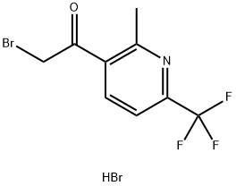 2-Bromo-1-[2-methyl-6-(trifluoromethyl)-pyridin-3-yl]ethanone hydrobromide|2-溴-1-(2-甲基-6-(三氟甲基)吡啶-3-基)乙烷-1-酮氢溴酸盐