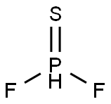 ジフルオロホスフィンスルフィド 化学構造式
