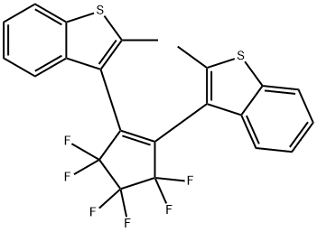 1,2-ビス[2-メチルベンゾ[b]チオフェン-3-イル]-3,3,4,4,5,5-ヘキサフルオロ-1-シクロペンテン 化学構造式