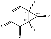 Bicyclo[4.1.0]hept-4-ene-2,3-dione, 7-bromo-, (1alpha,6alpha,7ba)- (9CI) Structure