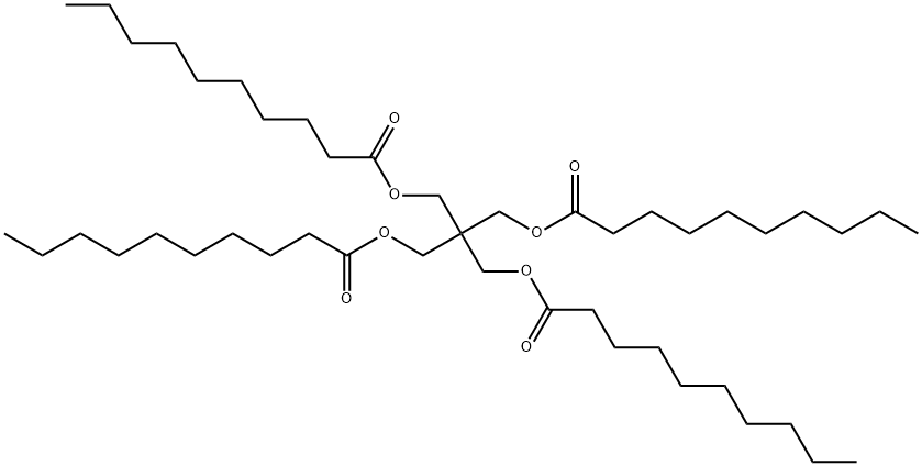 2,2-bis[[(1-oxodecyl)oxy]methyl]-1,3-propanediyl didecanoate Structure