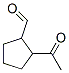 Cyclopentanecarboxaldehyde, 2-acetyl- (9CI) Structure