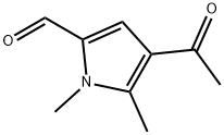 1H-Pyrrole-2-carboxaldehyde, 4-acetyl-1,5-dimethyl- (9CI),137854-34-3,结构式