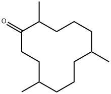 2,6,10-trimethylcyclododecanone Structure