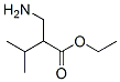 Butanoic  acid,  2-(aminomethyl)-3-methyl-,  ethyl  ester Structure