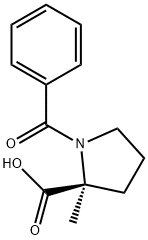 Proline,  1-benzoyl-2-methyl- Structure