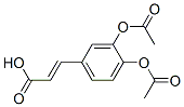 3-[3,4-bis(acetoxy)phenyl]acrylic acid Structure