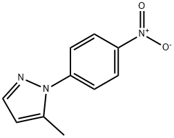 5 -甲基- 1 -(4 -硝基苯基)- 1H -吡唑,13788-99-3,结构式