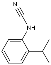 Cyanamide, [2-(1-methylethyl)phenyl]- (9CI),137881-15-3,结构式