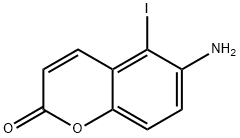 5-IODO-6-AMINO-1,2-BENZOPYRONE Struktur