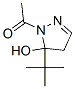 1H-Pyrazol-5-ol,  1-acetyl-5-(1,1-dimethylethyl)-4,5-dihydro-  (9CI) Structure