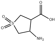 4-Aminotetrahydrothiophene-3-carboxylic acid 1,1-dioxide Structure