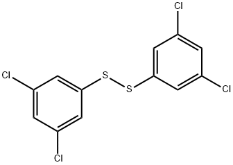 3,3',5,5'-テトラクロロジフェニル ジスルフィド 化学構造式