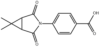 4-(6,6-二甲基-2,4-二氧代-3-氮杂双环[3.1.0]己-3-基)苯甲酸 结构式