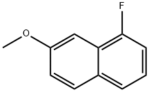 1-フルオロ-7-メトキシナフタレン 化学構造式