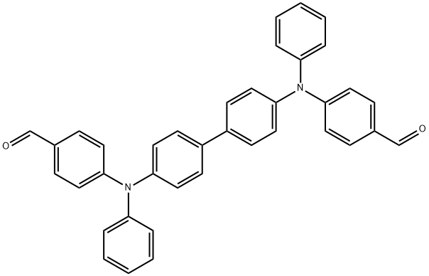 N,N'-双(4-甲酰基苯基)-N,N'-二苯基联苯胺 结构式