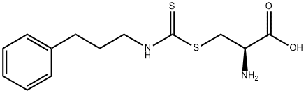 S-(N-3-フェニルプロピルチオカルバモイル)-L-システイン 化学構造式