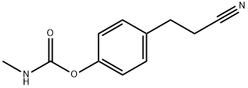 N-Methylcarbamic acid 4-(2-cyanoethyl)phenyl ester Structure