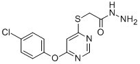 137927-75-4 ((6-(4-Chlorophenoxy)-4-pyrimidinyl)thio)acetic acid hydrazide