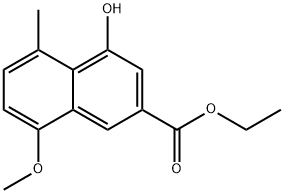 4-羟基-8-甲氧基-5-甲基-2-萘甲酸乙酯, 137932-77-5, 结构式