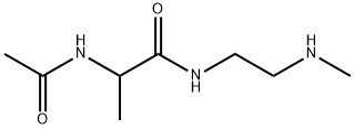 Propanamide,  2-(acetylamino)-N-[2-(methylamino)ethyl]-,137938-00-2,结构式