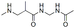 Propanamide,  N-[(acetylamino)methyl]-2-methyl-3-(methylamino)- Structure