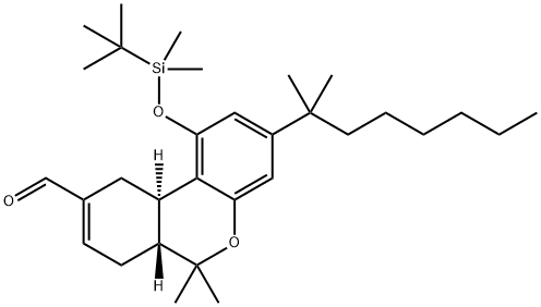 (6AR,10AR)-1-(TERT-BUTYL-DIMETHYL-SILANYLOXY)-3-(1,1-DIMETHYL-HEPTYL)-6,6-DIMETHYL-6A,7,10,10A-TETRAHYDRO-6H-BENZO[C]CHROMENE-9-CARBALDEHYDE|137945-57-4