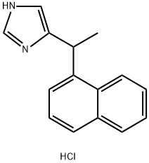 4-(1-NAPHTHALEN-1-YLETHYL)IMIDAZOLE HYDROCHLORIDE Struktur